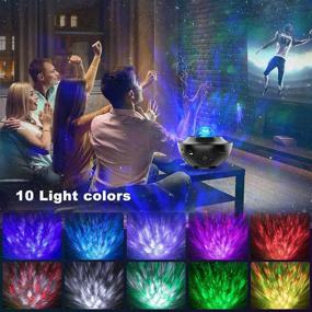 img 3 attached to 🌟 Amouhom Night Light Star Projector: Bluetooth Speaker, Nebula Cloud Music, LED Ocean Wave for Kids Bedroom Ceiling Decor - Unique Starlight Lamp Gift