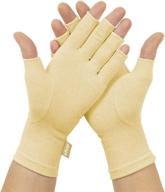 🧤 vive compression arthritis gloves - comfortable fit for men and women - open finger for rheumatoid & osteoarthritis relief логотип