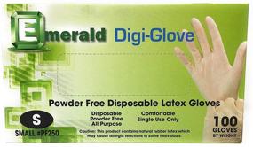 img 3 attached to 💚 Small Emerald Digi-Gloves: Powder-Free Latex Disposable Gloves