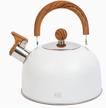 tea kettle stove top white logo