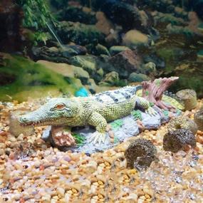 img 1 attached to 🐊 SLOCME Crocodile Air Bubbler Decorations: Vibrant Aerating Action Ornament for Aquarium Fish Tank Decor