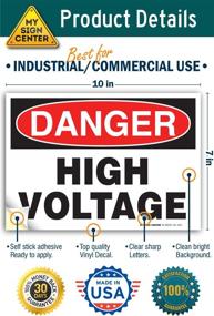 img 3 attached to Pack Danger Voltage Decal Sign