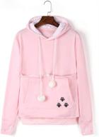 kei tomlison unisex big pouch hoodie: ultimate dog holder carrier sweatshirt with long sleeves логотип