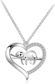 img 4 attached to Necklace Animal Stuffed Jewelry Engraved