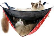 🐱 nacoco 2 level comfortable cat hammock: breathable hanging bed for kittens and adult cats - double layer pet cage for all seasons logo