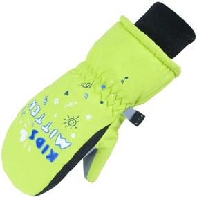 img 4 attached to ❄️ XTACER Kids Snowboard Mittens: Essential Accessories for Cold Weather