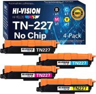 🖨️ compatible toner cartridge tn223/tn227 high yield (no chip) for brother all-in-one printers: hl-l3210cw, hl-l3230cdw, hl-l3270cdw, hl-l3290cdw, mfc-l3710cw, mfc-l3750cdw, mfc-l3770cdw (bcym) logo
