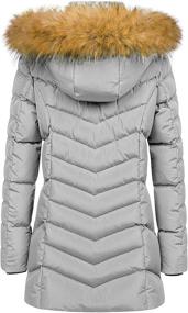 img 3 attached to Warmth meets Style: CREATMO US Women's Waterproof Hooded Long Puffer Jacket Parka for Winter