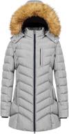 warmth meets style: creatmo us women's waterproof hooded long puffer jacket parka for winter logo