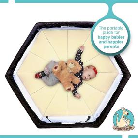 img 3 attached to 👶 Portable Playard Playpen for Infants and Babies, Beige - BABYSEATER with Carrying Case