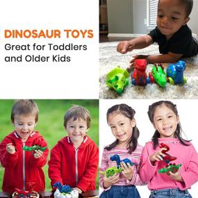 img 1 attached to 🐝 Bee's Me Dinosaur Toys for Girls: Fun and Fierce Prehistoric Playtime!