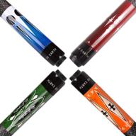 🎱 high-quality ab earth set of 4 screw-on glue-on tip pool cues – 58 inches | perfect for billiard house, bar, and pool sticks! логотип