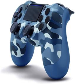 img 3 attached to 🎮 Wireless TOPAD for P-4 Controller with Touch Pad and Stereo Headset Jack - Camouflage Blue, Compatible with P-4/Slim/Pro Console