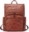 bostanten leather backpack capacity shoulder laptop accessories for bags, cases & sleeves logo