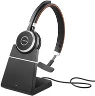 🎧 jabra evolve 65 ms mono headset with charging stand and link 370 - optimized for professional unified communication logo