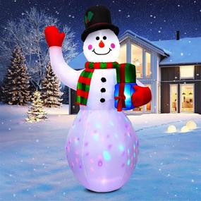 img 4 attached to SOLLED Christmas Inflatables Decorations Colorful