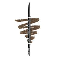 nyx professional makeup micro brow pencil: ash brown shade - achieve perfect eyebrows logo