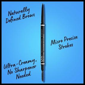 img 2 attached to Nyx Professional Makeup Micro Brow Pencil: Ash Brown Shade - Achieve Perfect Eyebrows