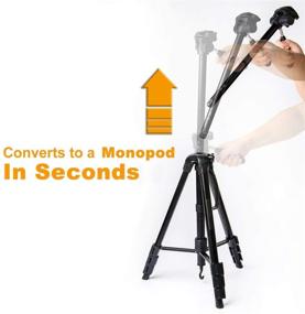 img 2 attached to 📷 InnerTeck Tripod - 70 Inches Professional Camera Tripod Monopod with Carry Bag for SLR DSLR Canon Nikon Sony DV Video - Travel Portable Tripod: A Versatile Photography Essential