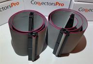 💻 enhance your pc connectivity with connectors pro 2-pack 18 inch scsi internal flat ribbon cable - 2 female connectors idc 2x25 50p логотип