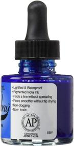 img 1 attached to 👨 Dr. Ph. Martin’s 1.0 oz Blue Bombay India Ink Bottle (5BY) – 1 Bottle