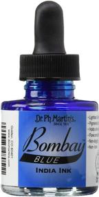 img 2 attached to 👨 Dr. Ph. Martin’s 1.0 oz Blue Bombay India Ink Bottle (5BY) – 1 Bottle