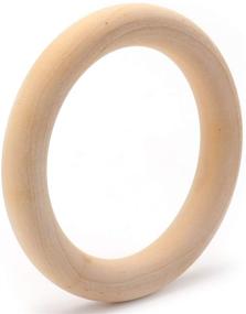 img 1 attached to Yesland Pcs Wooden Rings Unfinished