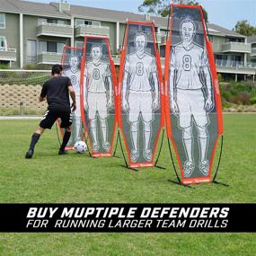 img 2 attached to Soccer Xtraman Dummy Defender Training Mannequin by GoSports - Enhance Free Kicks, Dribbling, and Passing Drills Practice