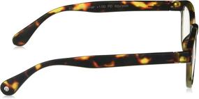 img 2 attached to 👓 Peepers Headliner Focus Round Blue Light Filtering Reading Glasses, Tortoise, 45 mm, +3.00, by PeeperSpecs