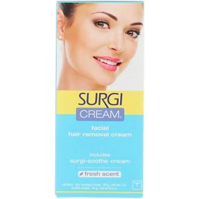 img 4 attached to Salon-Quality Surgi Cream Hair Remover Face 💆 1 Ounce Fresh Scent - Convenient 2 Pack!