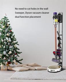 img 3 attached to 🧹 AOKEMAi Vacuum Cleaner Stand: Compatible with Tineco A11 S11 S12, Dyson V6 V7 V8 V10 V11 V12 V15 VR VX Wireless Vacuum Cleaners. Features Fixed Charger End. Metal Bracket.