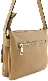 img 2 attached to Flap Pocket Crossbody Bag Brown Women's Handbags & Wallets