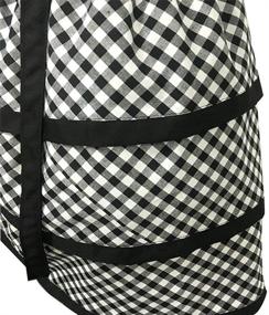 img 1 attached to 👗 Plus Size Vintage Cotton Apron with Pocket for Cooking, BBQ, and Kitchen