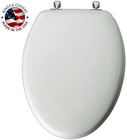 img 3 attached to 🚽 MAYFAIR ELONGATED Enameled 144CP Toilet Seat - Enhanced Durability