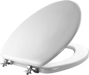 img 4 attached to 🚽 MAYFAIR ELONGATED Enameled 144CP Toilet Seat - Enhanced Durability
