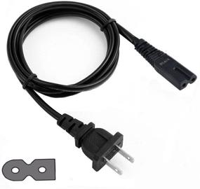 img 1 attached to 🔌 UL Listed 2 Prong Power Cord Wall Cable - 6FT - Compatible with Brother, Singer, Bernina, Baby-Lock, Viking, Pfaff Sewing Machine