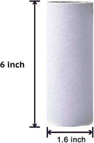 img 3 attached to 🎨 30-Pack Craft Rolls: Premium White Cardboard Tubes for Creative DIY Crafts - Ideal for Classroom Art and Science Projects