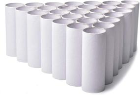 img 4 attached to 🎨 30-Pack Craft Rolls: Premium White Cardboard Tubes for Creative DIY Crafts - Ideal for Classroom Art and Science Projects