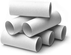 img 2 attached to 🎨 30-Pack Craft Rolls: Premium White Cardboard Tubes for Creative DIY Crafts - Ideal for Classroom Art and Science Projects