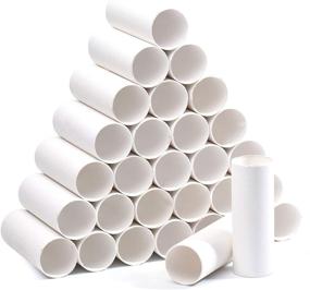 img 1 attached to 🎨 30-Pack Craft Rolls: Premium White Cardboard Tubes for Creative DIY Crafts - Ideal for Classroom Art and Science Projects