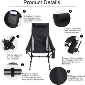 img 1 attached to ABCCANOPY Ultralight Folding Headrest Capacity Outdoor Recreation and Camping & Hiking
