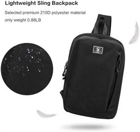 img 1 attached to OIWAS Crossbody Backpack Shoulder Daypack