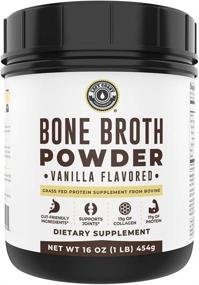 img 4 attached to 🌿 Grass-Fed Bone Broth Protein Powder Vanilla 16oz - Non-GMO, Gut-Friendly* Formula, Dairy-Free & Keto Friendly - From Left Coast Performance