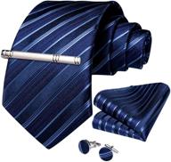 👔 dibangu men's formal burgundy necktie set with cufflinks - ideal accessories for ties, cummerbunds, and pocket squares logo