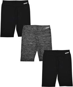 img 4 attached to Hind Athletic Workout Clothes Black Gray Pink Girls' Clothing and Active