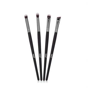 img 3 attached to MSQ 4pcs Eyeshadow Brushes Set | Eye Makeup Tool Kit for Eyeshadow Blending, Eyebrow Definition & Highlighting - Beauty Brushes in Black