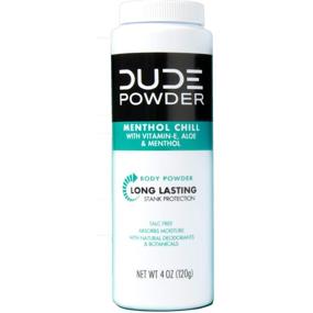 img 3 attached to 🌬️ Dude Natural Deodorizing Powder, Menthol Chill - Pack of 3, 4 Ounce Bottles. Cooling Menthol, Aloe, and Corn-Starch Based Talc-Free Formula. Post-Shower Daily Body Powder for Men.