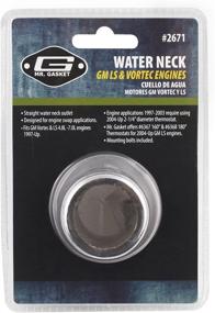 img 1 attached to Enhance Your GM/Chevrolet LS Engine with Mr. Gasket 2671 Chrome Straight Water Neck Outlet