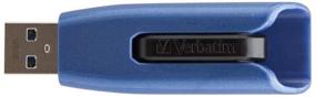 img 4 attached to Флеш-накопитель Verbatim V3 Max 128 ГБ USB 3.0 - без крышки и совместим с ПК / Mac - синий