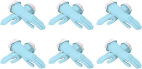 img 2 attached to 🧤 Casabella Premium Waterblock Cleaning Gloves - 6 Pairs (12 Gloves) - Blue, Medium Size